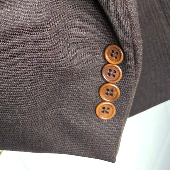 Austin Reed Brown 3 Button Vintage Career Business Blazer Jacket Men's Size 43S - Picture 6 of 11